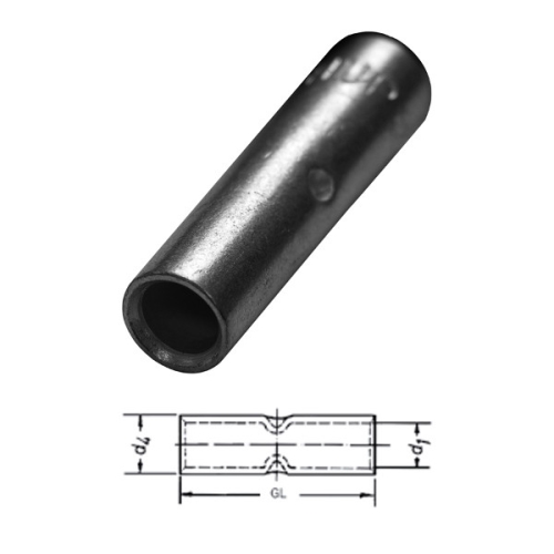 HAUPA connector. cable. pressing Cu 25 mm2 tinned