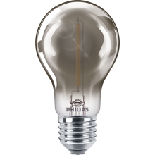 HILIPS LED bulb.filam. A60 2.3W/11W E27 1800K 100lm Non-Dim 15Y ; smoke.