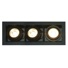 IBL downlight LED Synergy QUAD-3 3x9W/1950lm/830; black