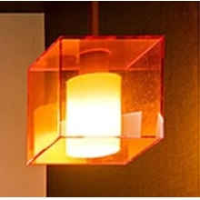 IBL light. curtain. glow. CUBE.Orange 1xE27 ; 180x180x180cm +8W/3000K