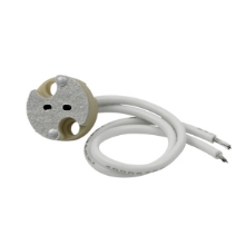 KANLUX connector (socket) ceramic for hall bulbs G5.3 round; Code: 72109