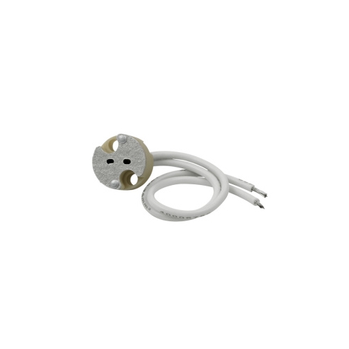 KANLUX connector (socket) ceramic for hall bulbs G5.3 round; Code: 72109