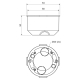 KI 68 L/1 - junction box, configuration NA, ocher color, package - 80 pcs