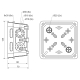 KO 100 E - Junction box, configuration KA, gray color, package - 40 pcs