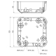 KO 110/L - Junction box, configuration NA, ocher color, package - 1/28pcs