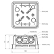 KO 125 E - Junction box, configuration KA, gray color, package - 1/20 pcs