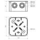 KO 125 - Junction box, configuration KA, gray color, package - 1/34 pcs