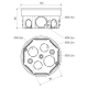 KO 97/5 - Junction box, configuration KA, gray color, package - 90 pcs