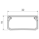 KOPOS rail. square LHD 32x15HD 32x15mm 2m/88m