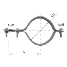 KOVOBLESK FeZn clamp for KPS rigid tube