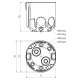 KPR 68/71L - Wiring Box, plasterboard., configuration NA, color Ocher,
