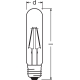 LEDVANCE 1906 32 2.5W/20W E27 2000K 200lm NonDim 15Y gold