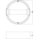 LEDVANCE acc. frame.for.surface.mounting for.downl. IP44 165; white