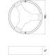 LEDVANCE acc. frame.for.surface.mounting for.downl. IP44 190; white