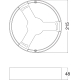 LEDVANCE acc. frame.for.surface.mounting for.downl. IP44 215; white