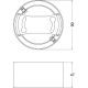 LEDVANCE acc. frame.for.surface.mounting for.downl. IP44 90; white