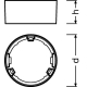 LEDVANCE acc. frame.for.surface.mounting for.downl. SLIM 105; white