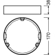 LEDVANCE acc. frame.for.surface.mounting for.downl. SLIM 155; white