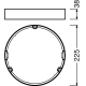 LEDVANCE acc. frame.for.surface.mounting for.downl. SLIM 210; white