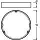 LEDVANCE acc. frame.for.surface.mounting for.downl. SLIM 210; white