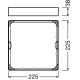 LEDVANCE acc. frame.for.surface.mounting for.downl. SLIM.SQ 210; white