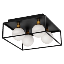 LEDVANCE ceiling light. DECOR.SQUARE 4xG9 IP44; black