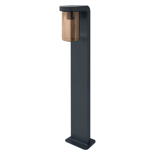 LEDVANCE column light. EnduraC Cascade 1xE27 IP44 80cm amber/dark grey