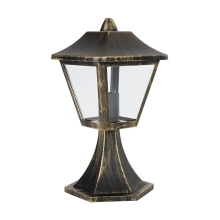 LEDVANCE column light. EnduraC Trad 1xE27 IP44 33cm black/gold