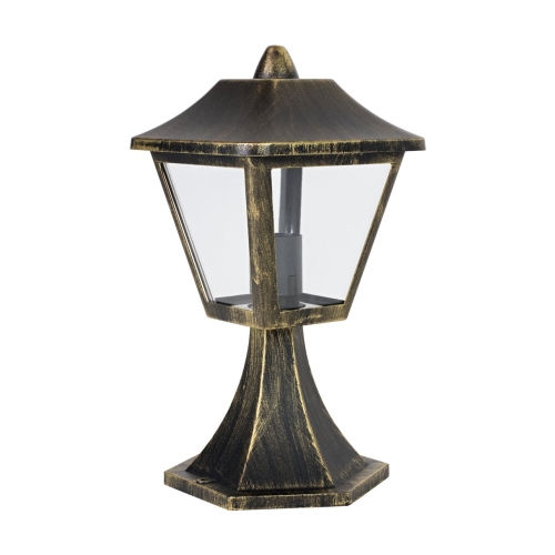 LEDVANCE column light. EnduraC Trad 1xE27 IP44 33cm black/gold