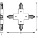 LEDVANCE cross connector to TRACKLIGHT RAIL; black