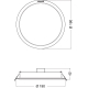 LEDVANCE downlight LED 18W 1800lm/830 IP44 25Y; diameter 190mm white