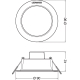 LEDVANCE downlight LED 4W 400lm/830 IP44 25Y; diameter 90mm white