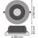 LEDVANCE downlight LED PFM 14W 1600lm/840/65° IP54/IP20 70Y; white ZBVR