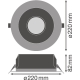 LEDVANCE downlight LED PFM.UGR19 21W 2400lm/830 IP54 60Y; dia.220mm