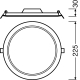 LEDVANCE downlight LED SLIM 18W 1530lm/830 IP20 30Y; dia.225mm white