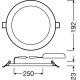 LEDVANCE downlight LED SLIM VALUE 17W 1350lm/830 IP20 30Y; diameter 200mm white