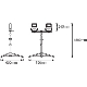 LEDVANCE flood LED Worklight 2x50W 9000lm/840/120° IP20; tripod