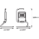 LEDVANCE flood LED Worklight 50W 4500lm/840/120° IP65; with stand