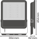 LEDVANCE flood light LED FL.A.VAL 145W 18400lm/830/48x92° IP65 70Y; black