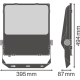 LEDVANCE flood light LED FL.PFM 200W 24400lm/830/55x110° IP66 100Y; DALI black