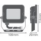 LEDVANCE floodlight LED FL.COMP.VAL 10W 1000lm/840/100° IP65 50Y; white