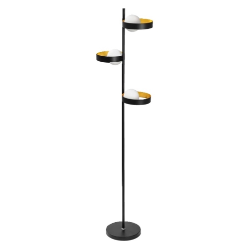 LEDVANCE floor lamp. DECOR.MEMPHIS.F 3xG9 ; black/gold