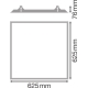 LEDVANCE frame for built-in mounting for PANEL 60x60 cm;