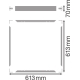 LEDVANCE kit.for.adhesion.mounting for.PANEL. 60x60cm; H70