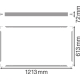 LEDVANCE kit.for.adhesion.mounting for.PANEL.VALUE 120x60cm;