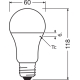 LEDVANCE LED bulb PFM A60 13W/100W E27 2700K 1521lm NonDim 15Y opal