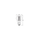 LEDVANCE LED bulb SUP A60 4.2W/40W E27 2700K 470lm Dim 15Y clear