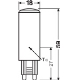 LEDVANCE LED capsule PARATHOM 4W/40W G9 2700K 470lm Dim 25Y clear