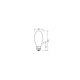 LEDVANCE LED discharge lamp HQL Value 38W/125W E40 2700K 6000lm NonDim 25Y