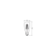 LEDVANCE LED filam.bulb SUP UE ST64 3.8W/60W E27 3000K 806lm NonDim 50Y clear